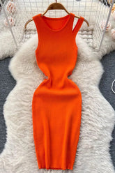 Robe fourreau en tricot pour femme